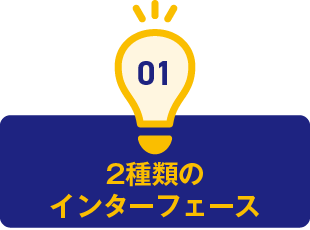 1.2種類のインターフェース